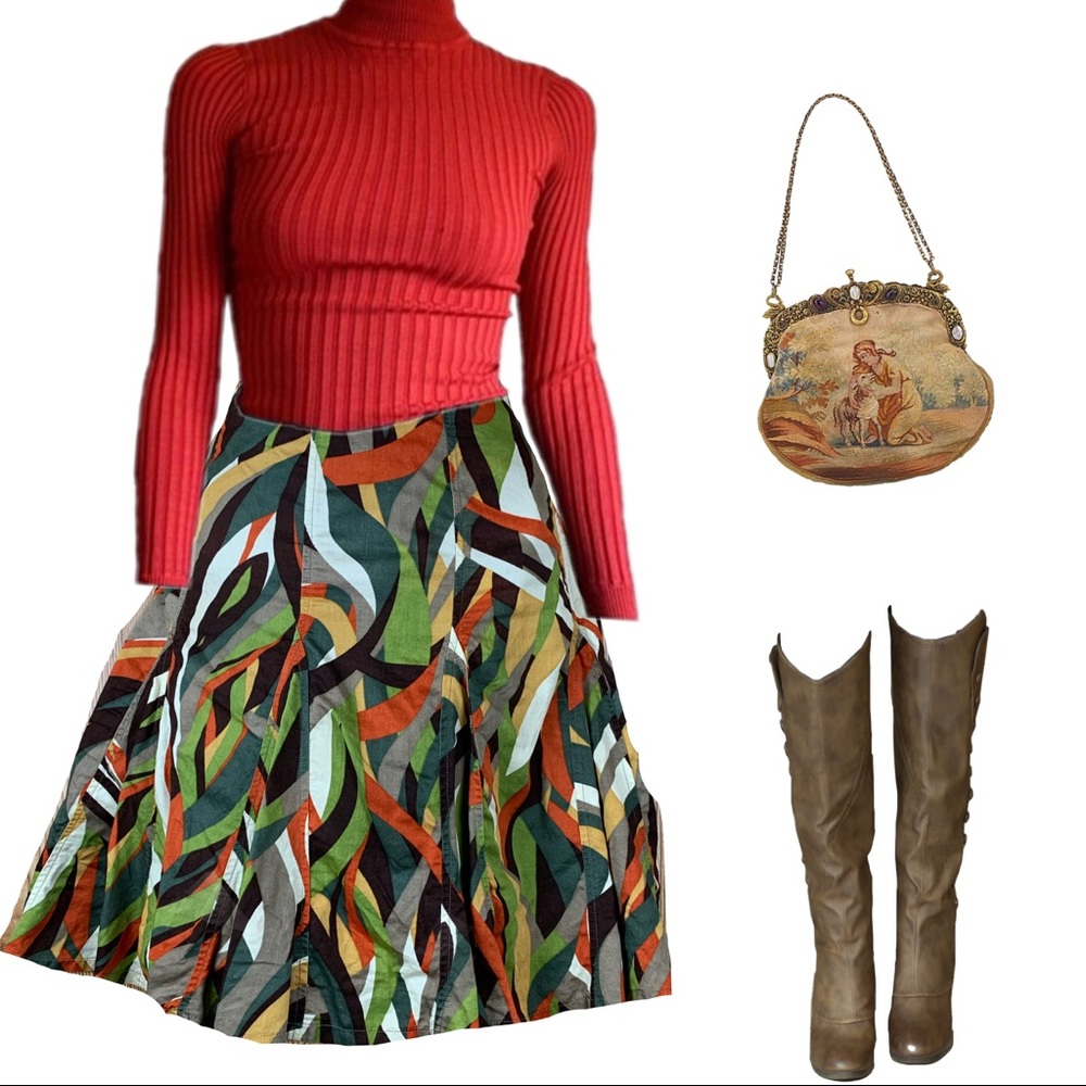 CATO MULTI-COLOR SKIRT SIZE 12